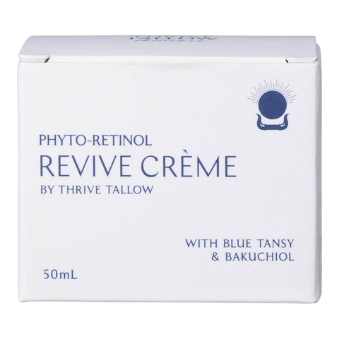 Box of Phyto-Retinol Revive Creme by Thrive Tallow on a white background.