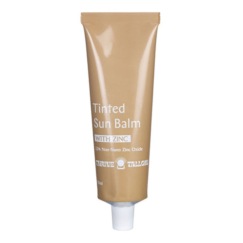 Tube of Thrive Tallow Tinted Sun Balm with Zinc 70ml.