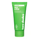 A green squeeze tube of twodudes Exfoliating Face Scrub on a plain white background.
