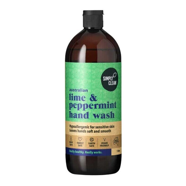 Simply Clean Lime & Peppermint Hand Wash | Nourished Life AU
