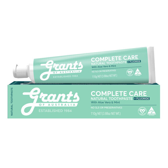 Grants Complete Care Natural Toothpaste - With Fluoride | Nourished Life AU
