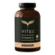 VITUS vitamin C 120g vegan powder in a brown recyclable supplement bottle on a white background