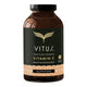 VITUS Vitamin C 240g vegan powder in a brown recyclable supplement bottle.