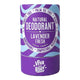 80g stick of Viva La Body Natural Deodorant - Lavender Fresh. Purple cardboard packaging on a white background.