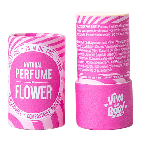 Inside view of perfume with ingredients and directions for use.
