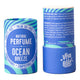 Natural perfume stick and lid labeled 'Ocean Breeze' by Viva La Body on a white background.