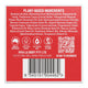 The back of Viva La Body plant-based solid conditioner showing a red panel with ingredients, icons, a QR code, and a barcode.