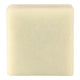 A square, pale cream-coloured solid soap bar shown against a plain white background.
