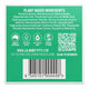 The back of a Viva La Body product box showing a green panel with ingredient list text, certification icons, a QR code, and a barcode.