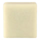 A single square bar of pale cream-coloured soap against a plain white background.
