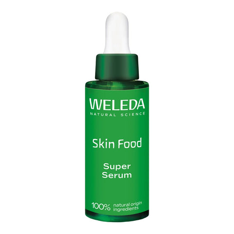 Weleda Skin Food Super Serum 30ml bottle on a white background.