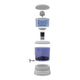 Exploded view of zazen Water Alkaline Water Filter System - BPA-Free Plastic Bottom Tank.